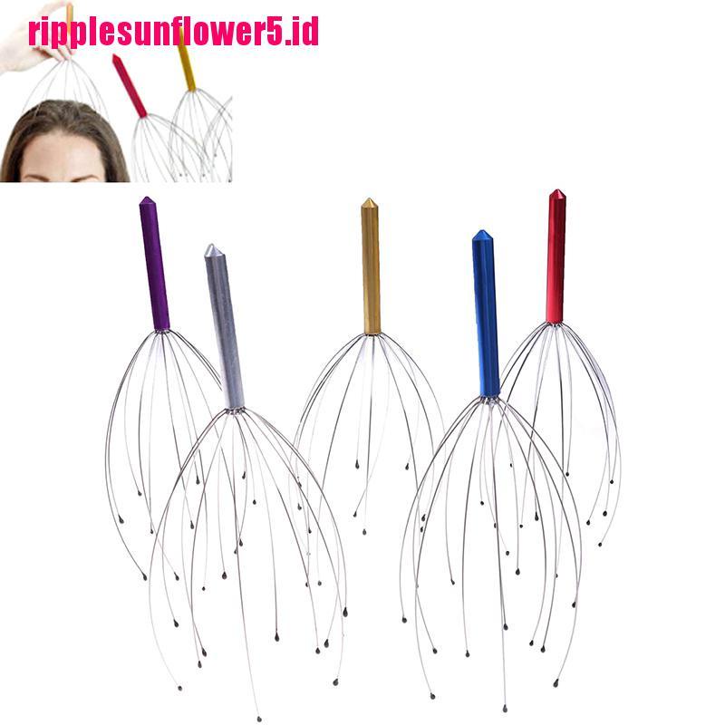 # Kaos T-Shirt Wanita Lengan Pendek Motif Print #Alat Pijat Kulit Kepala / Leher Bentuk Gurita Untuk Relaksasi / Pereda Stress