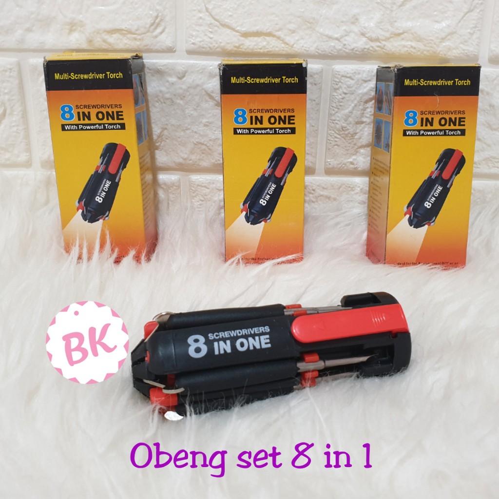 Jual Obeng 8in1 Obeng Set 8 In 1 Indonesia Shopee Indonesia