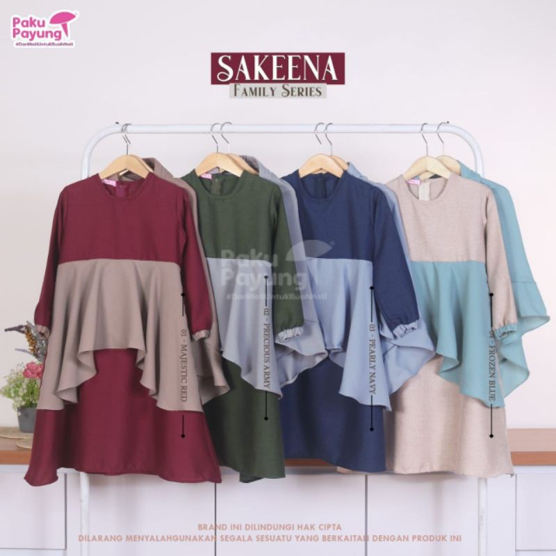 Gamis Sarimbit Paku Payung Sakeena