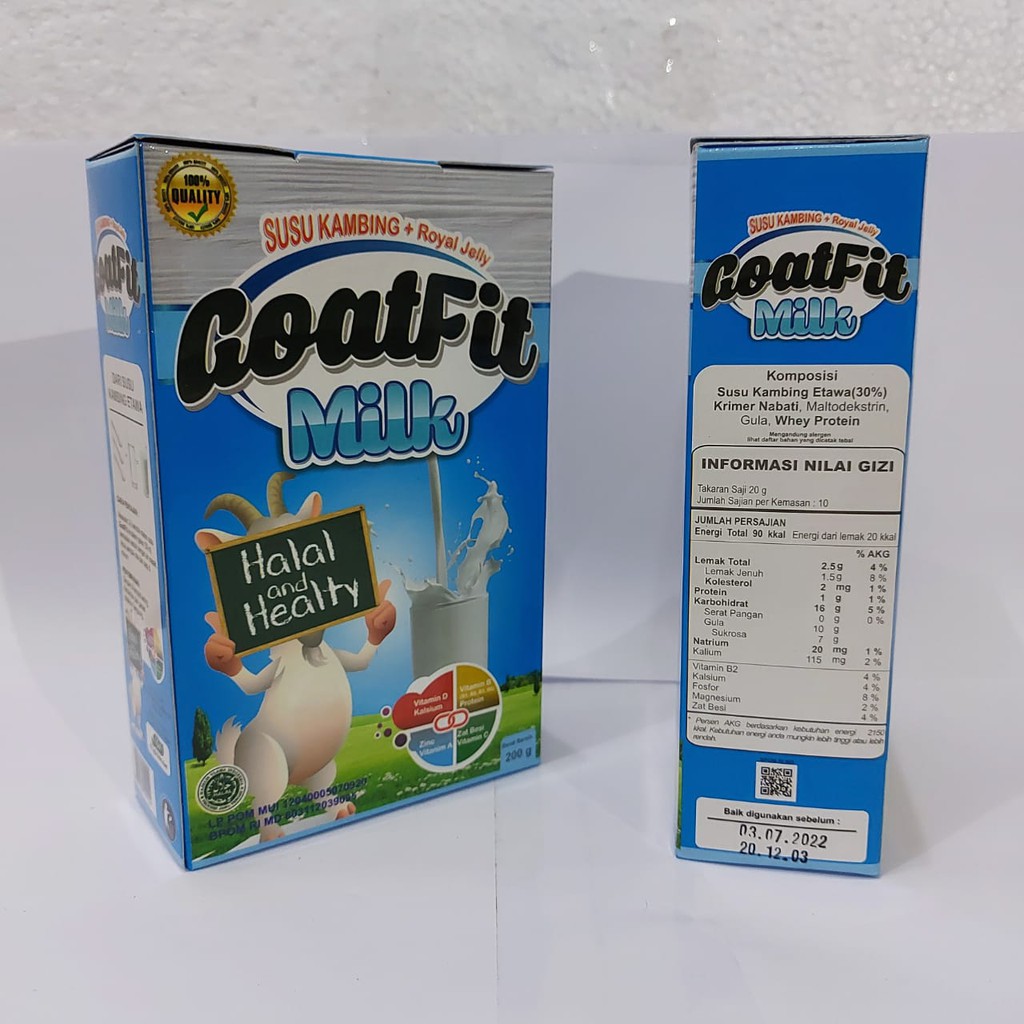 

Susu Kambing Etawa GOATFIT Royal Jelly Putih - Original