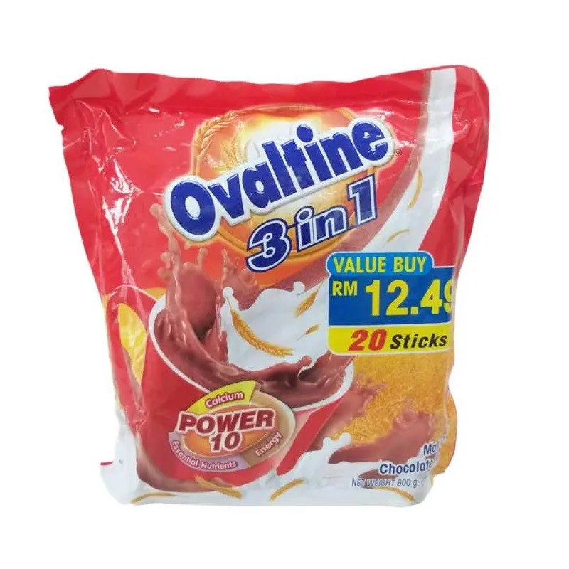 Ovaltine 3in1 Sachet isi 20 Sachet Ori Malaysia