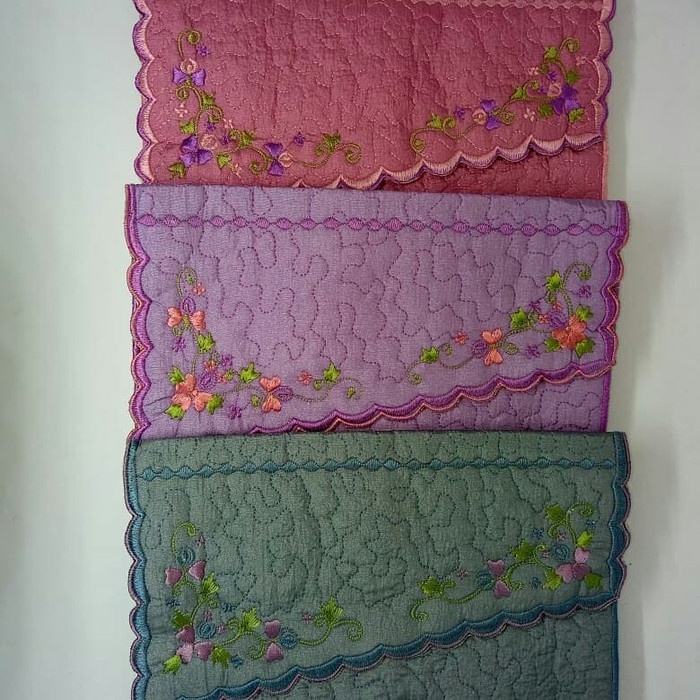 Mukena dewasa telekung parasut bordir