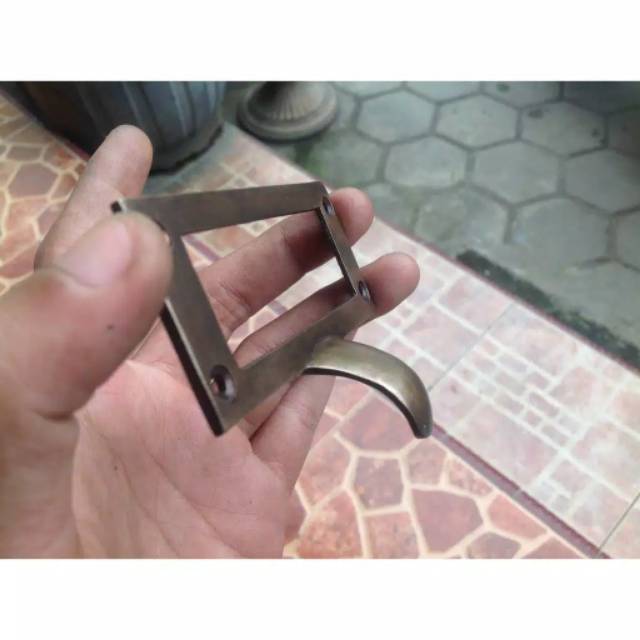 Handle / Tarikan Laci Lemari Pintu Rumah Kuningan Antik Murah 9cm