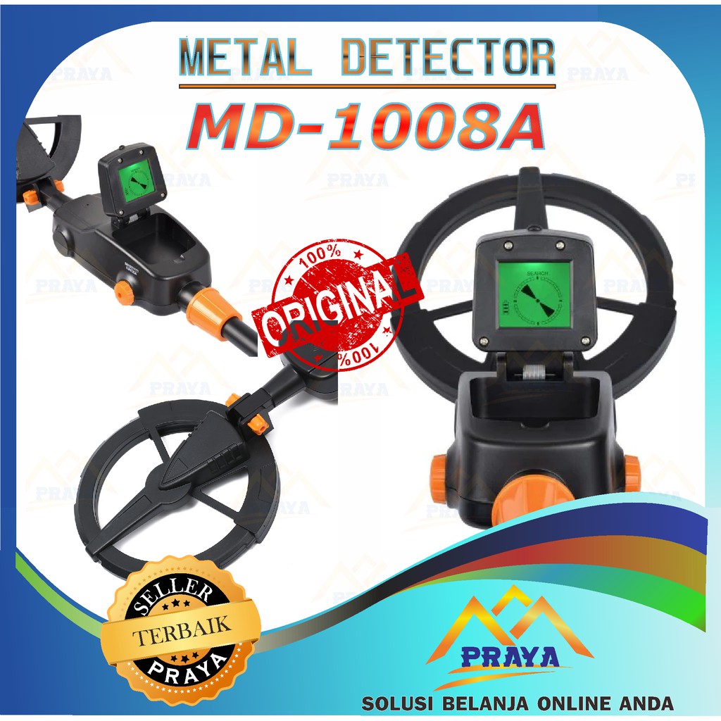 MD1008A LCD Metal Detector SCAN Alat Pendeteksi Logam Emas KoIN MD-1008A PERAK BESI DETEKTOR DETEKSI