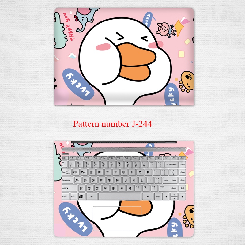 2pcs Stiker Pelindung Laptop Universal Motif Kartun Bahan VINYL Ukuran 12 13 14 15.6 Inch Untuk ASUS ROG Strix ExpertBook Zenbook X554