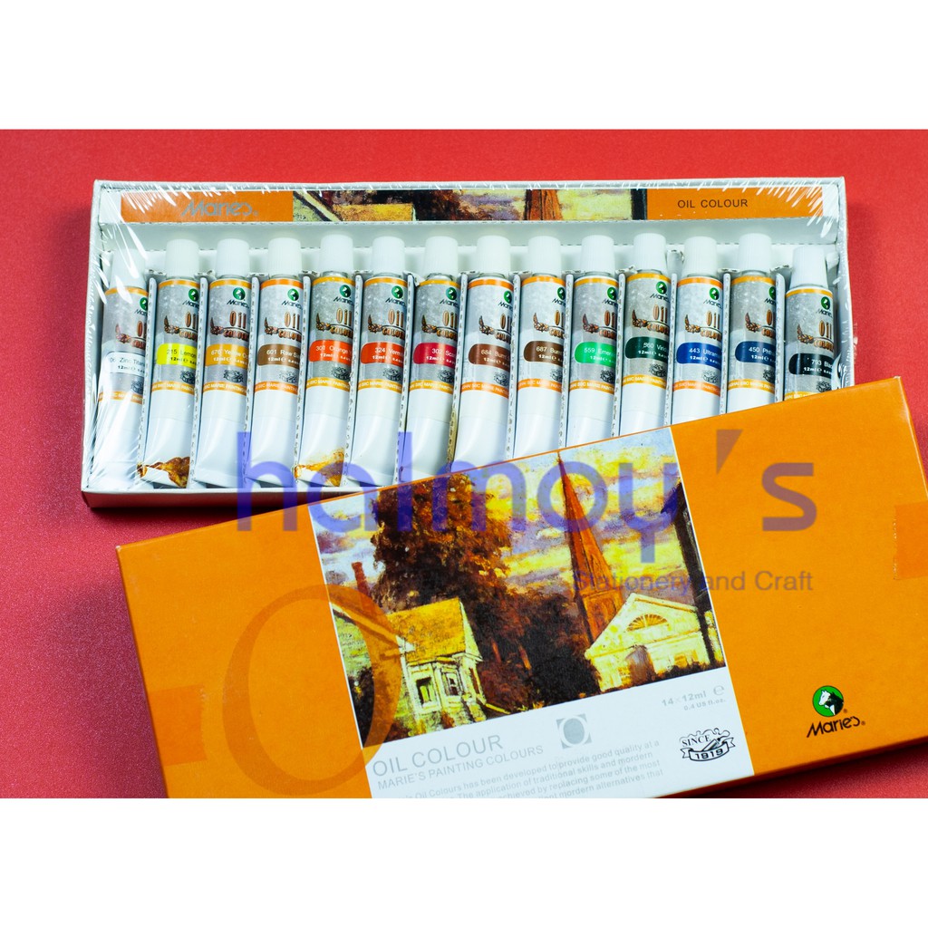 

CAT MINYAK / OIL COLOUR PAINTING MARIE'S 14 WARNA X 12 ML
