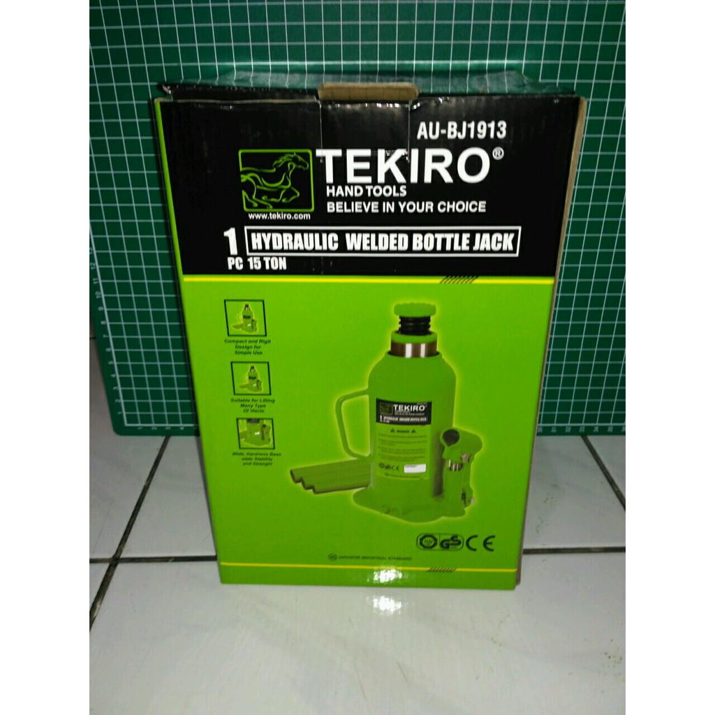 TEKIRO - DONGKRAK BOTOL 15 TON - DONGKRAK MOBIL HYDRAULIC - ORIGINAL