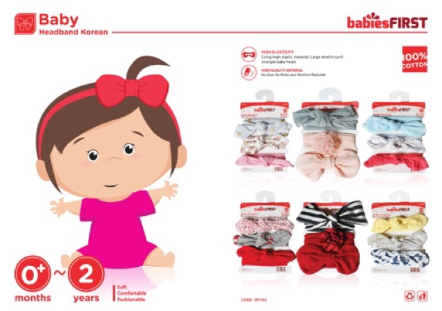 BABIESFIRST HEADBAND KOREA 3in1