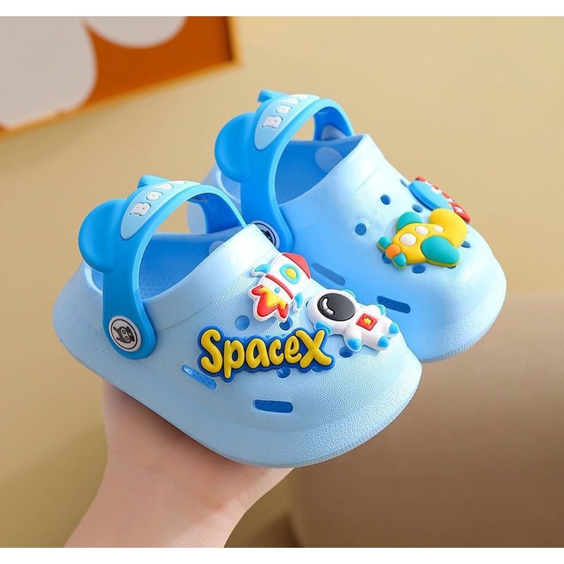 Minipetite SH2119N  Sepatu sendal anak murah motif space X sendal balita import size 18-32