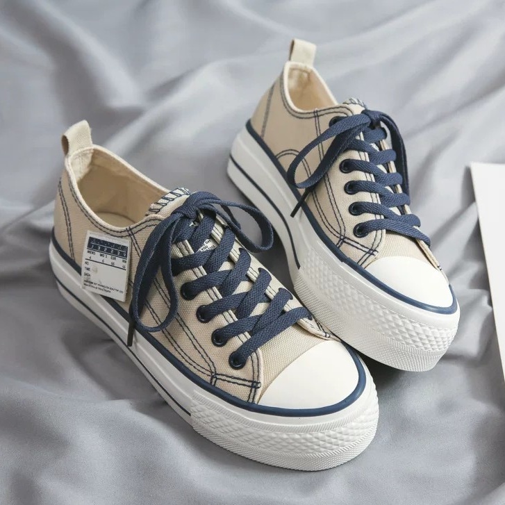 SEPATU SNEAKERS SIMPLE CANVAS SHOES 023570