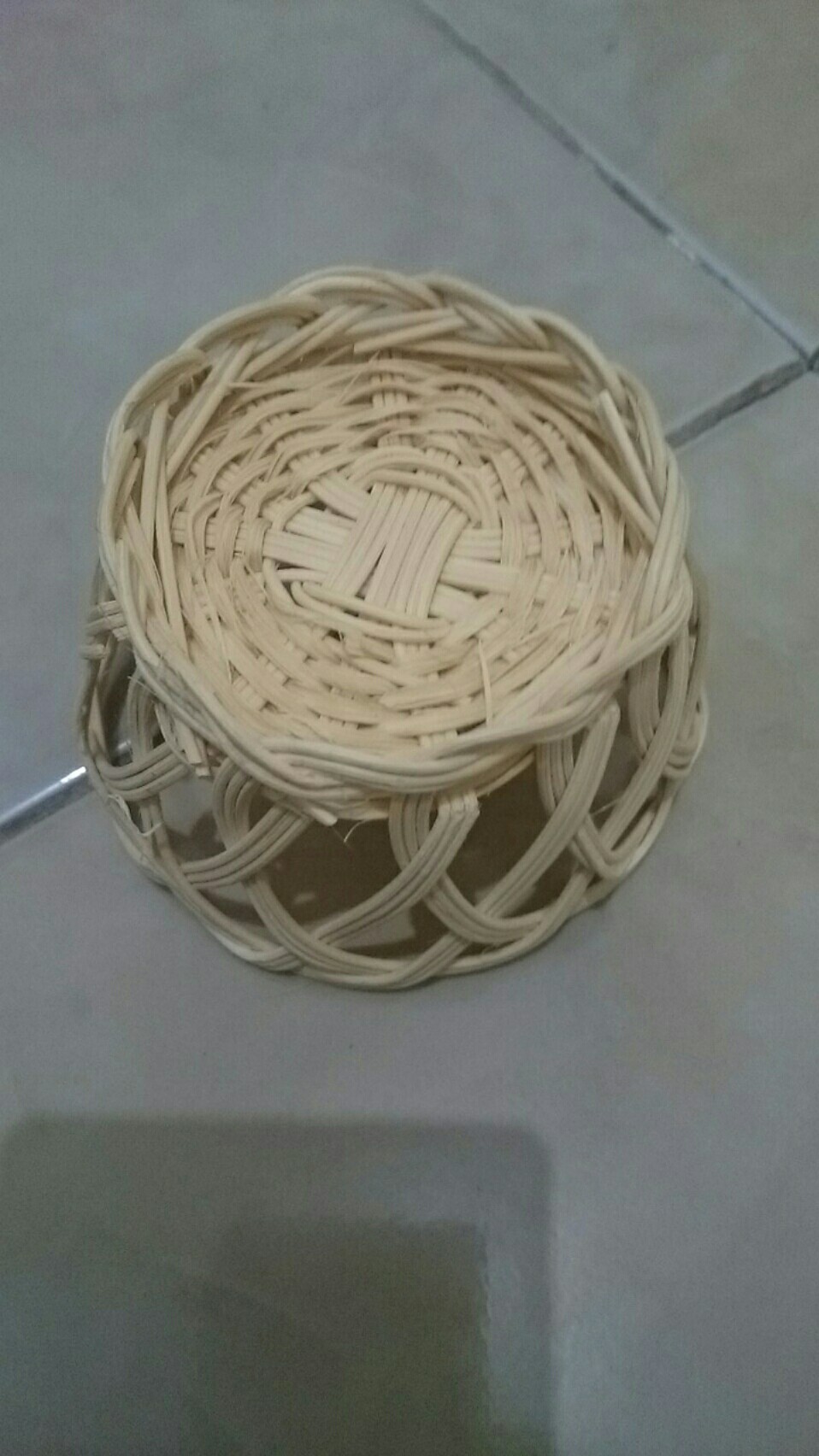 (krj03) Keranjang Permen Rotan D 7 Cm