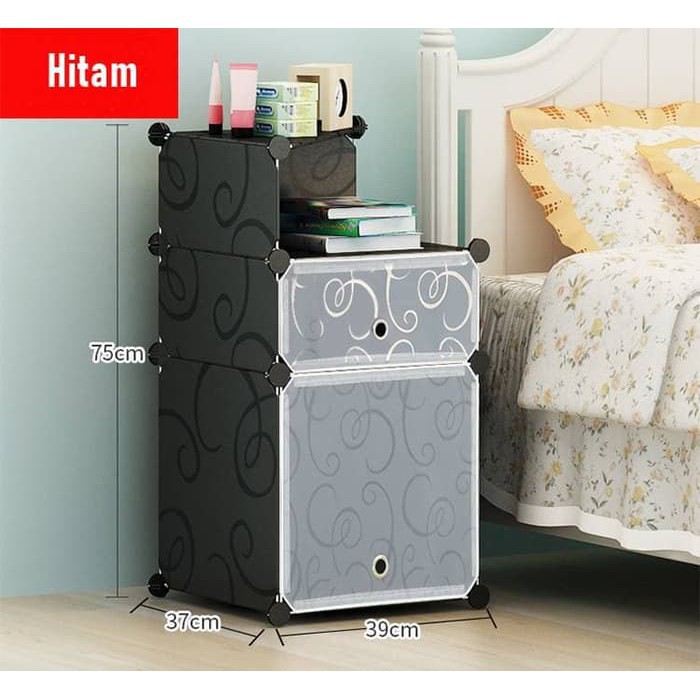 Meja Laci  3 Susun Meja Partisi Kabinet dgn Tambahan Ruang / Laci Meja Kamar Tidur / Meja Sudut Rang