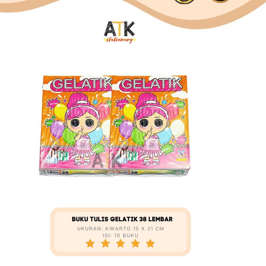 

New Buku Tulis 38 Lembar Gelatik Kwarto Atk ,.