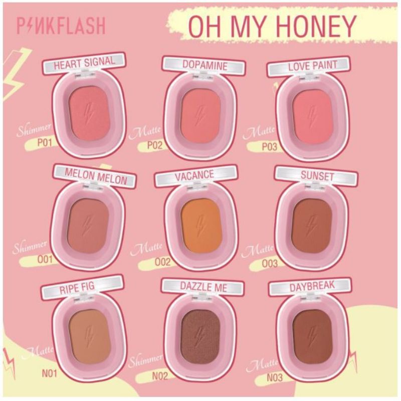 ❤️Miss Vinka❤️PINKFLASH PF-F01 Chic in Cheek Blush On 9 Colors