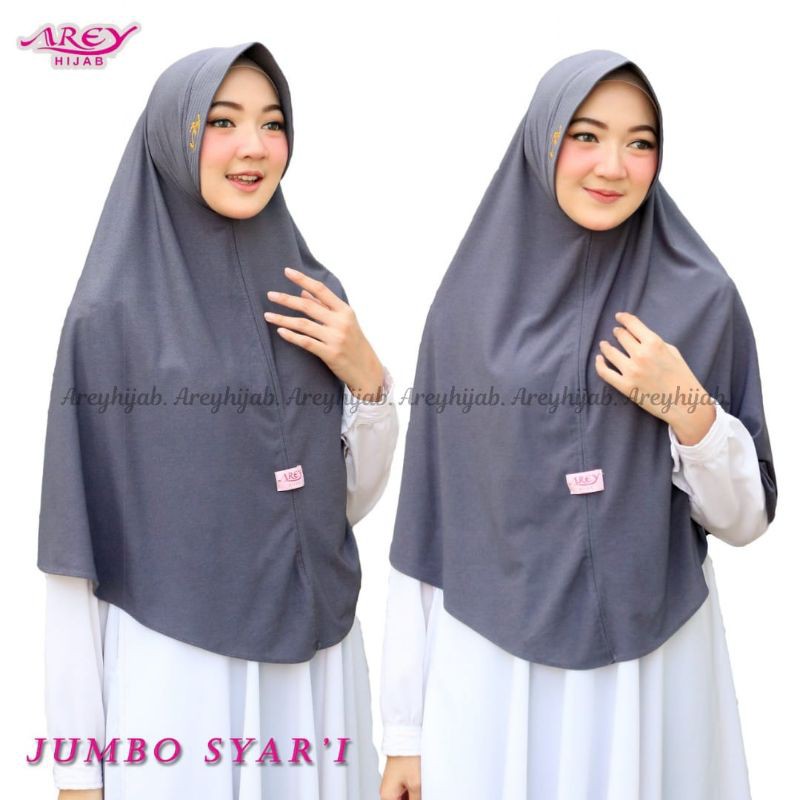 (Arey Syari) Hijab Instan Khimar Syari original Arey Hijab