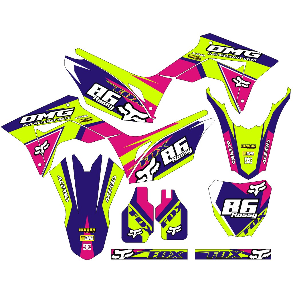 Sticker DECAL CRF 150 L Bisa Custom Stiker Honda CRF 150 L  (34)