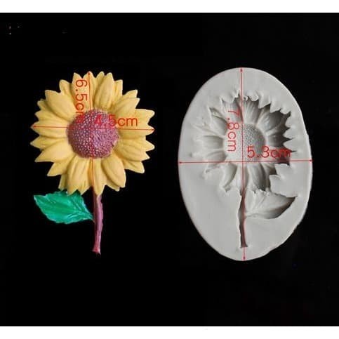 3D Silicone Mold Fondant Cake Decoration - Sunflower