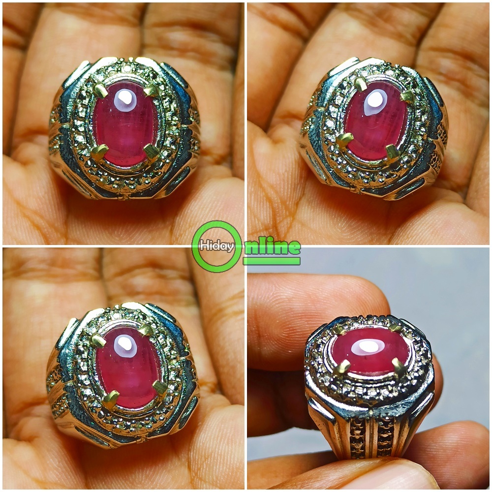 CINCIN NATURAL PERMATA RUBY / MERAH DELIMA ASLI BERGARANSI