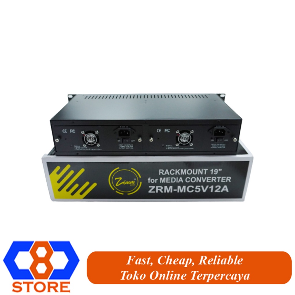 RAK MEDIA CONVERTER RACK MEDIA CONVERTER ZIMMLINK ZRM-MC5V12A 14 SLOT