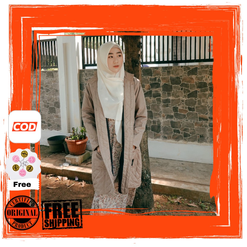 Jacket Parasut wanita Model Jaket Panjang style Jacket Korea wanita dengan kantong perut