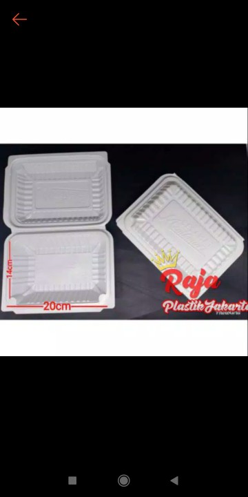 Lunch Box Bahan Hi Pp/kotak Makan Sekali Pakai