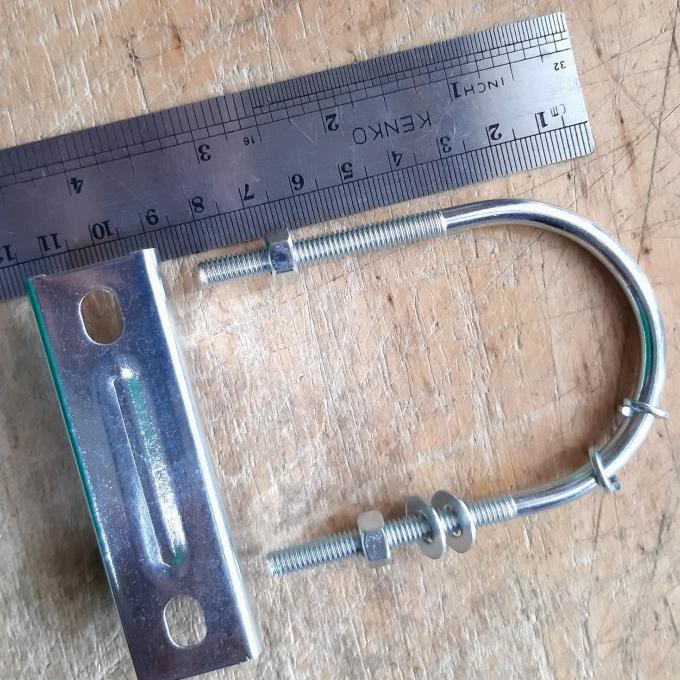 Ready&Siapkirim Bracket Breket Clamp Klem Dudukan Tiang Antena Yagi Omni Tv Radio