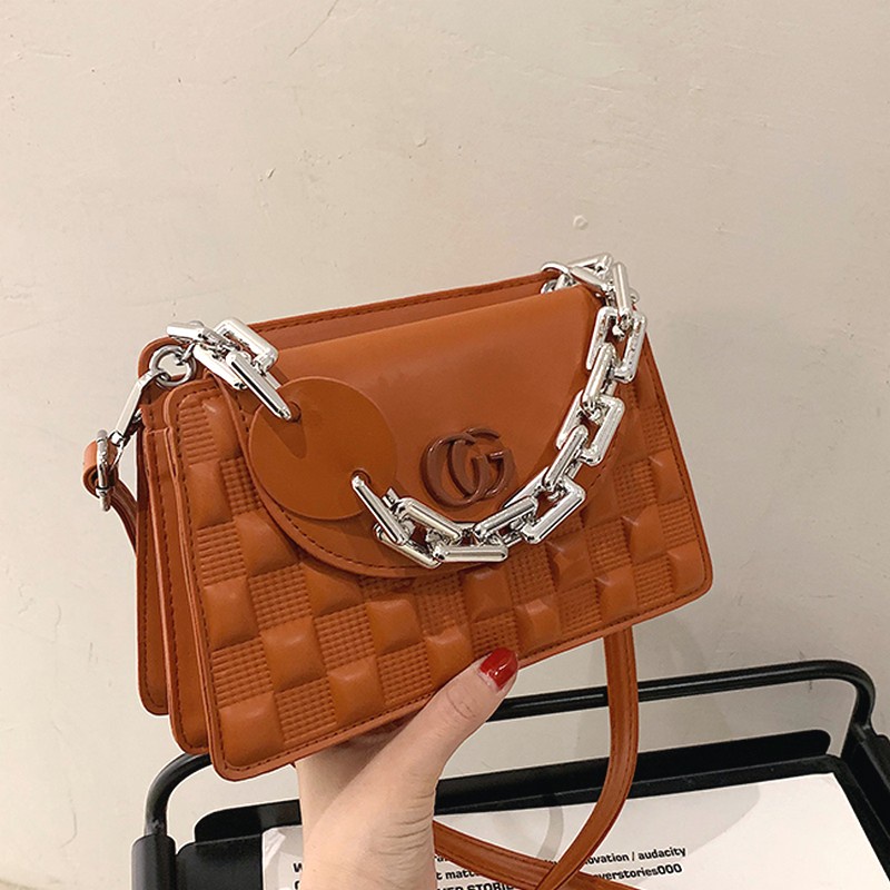 Tasmerlesx Tas Import Selempang Top Handle Rantai 82