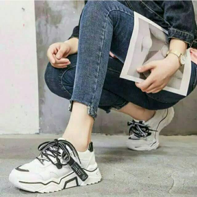New Sepatu Sneakers wanita JINTU (Korea Jintu)
