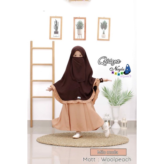 Gamis Anak Syari Qisya series by Nayla Kids