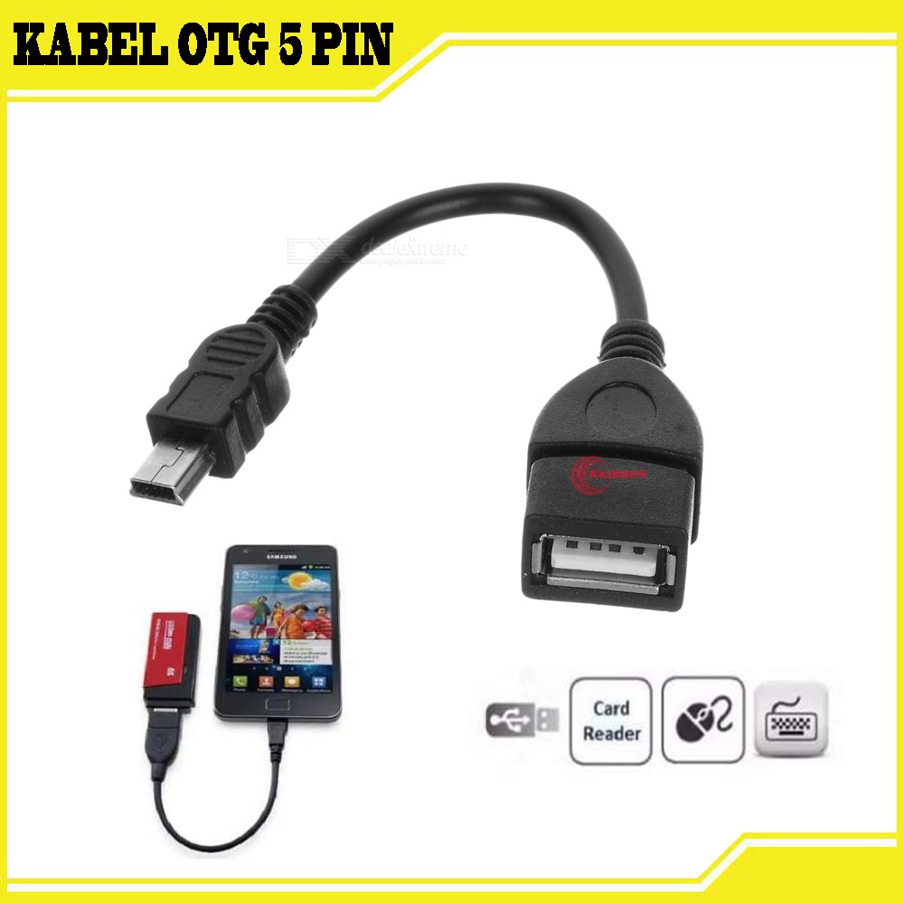 KABEL OTG 5 PIN / OTG 5PIN / OTG MINI USB /  KABEL OTG MINI USB OTG V3