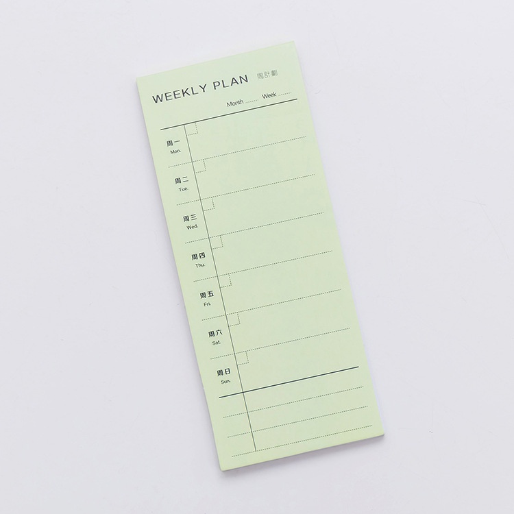 30 Sheets Schedule Sticky Note Memo Pad Planner Sticker School Office Supplies