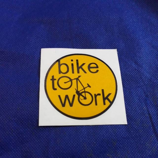 

stiker bike to work