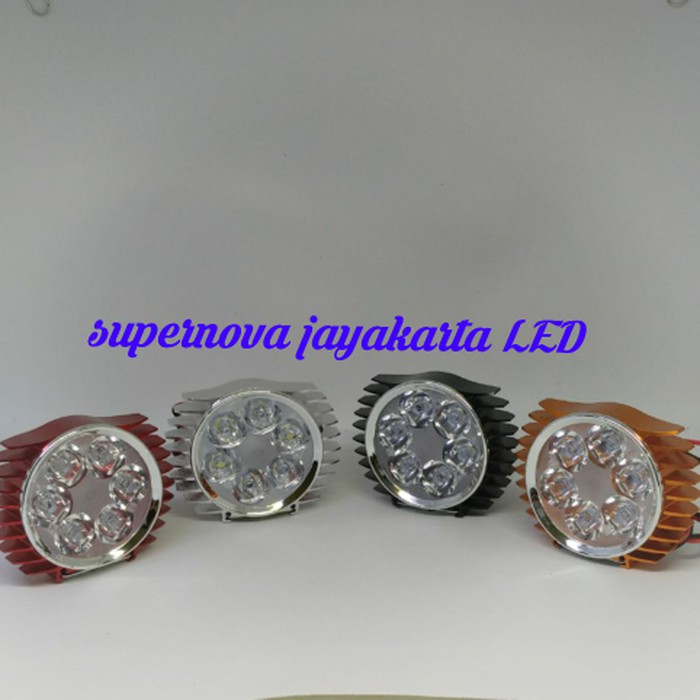 Termurah LAMPU TEMBAK GEPENG 6 MATA LED SLIM UNTUK MOTOR MOBIL