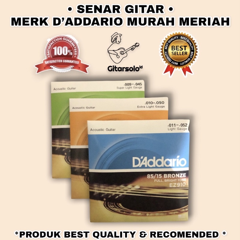 SENAR GITAR AKUSTIK D’ADDARIO