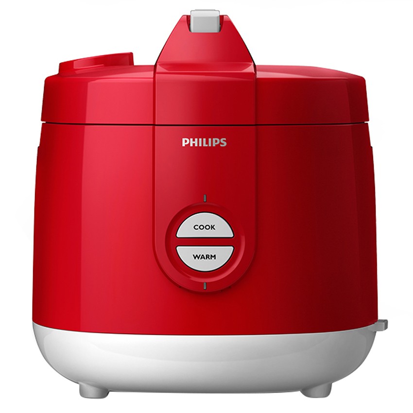 Philips HD3127 Penanak Nasi 2 Liter Anti-Lengket Merah Putih