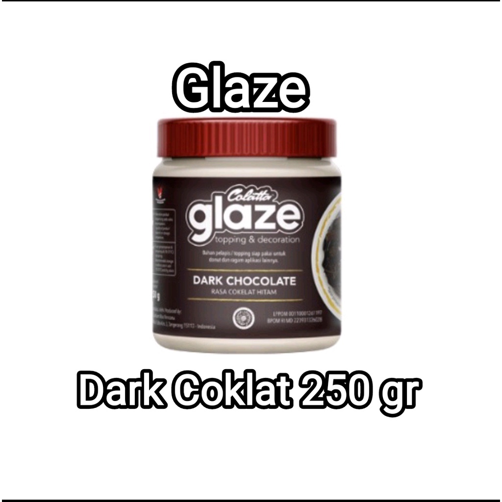 Korzaln Toples Colatta Glaze Dark Coklat 250Gr / Glaze Colatta Tiramisu 250 Gram