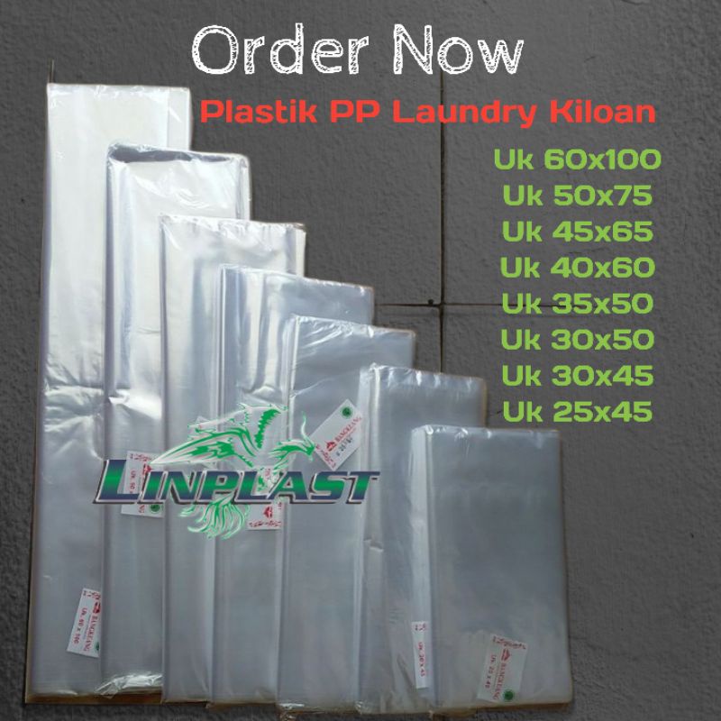 Jual Plastik Laundry Plastik Laundry Kiloan Plastik Pp Bening 1kg Shopee Indonesia 6662