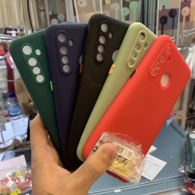 Case Candy Realme 5 Pro - Softcase Tpu Macaron Protective Camera Button Colour - UA