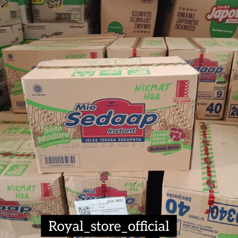 

MIE SEDAAP SOTO MADURA 1 DUS ( 40 PCS)