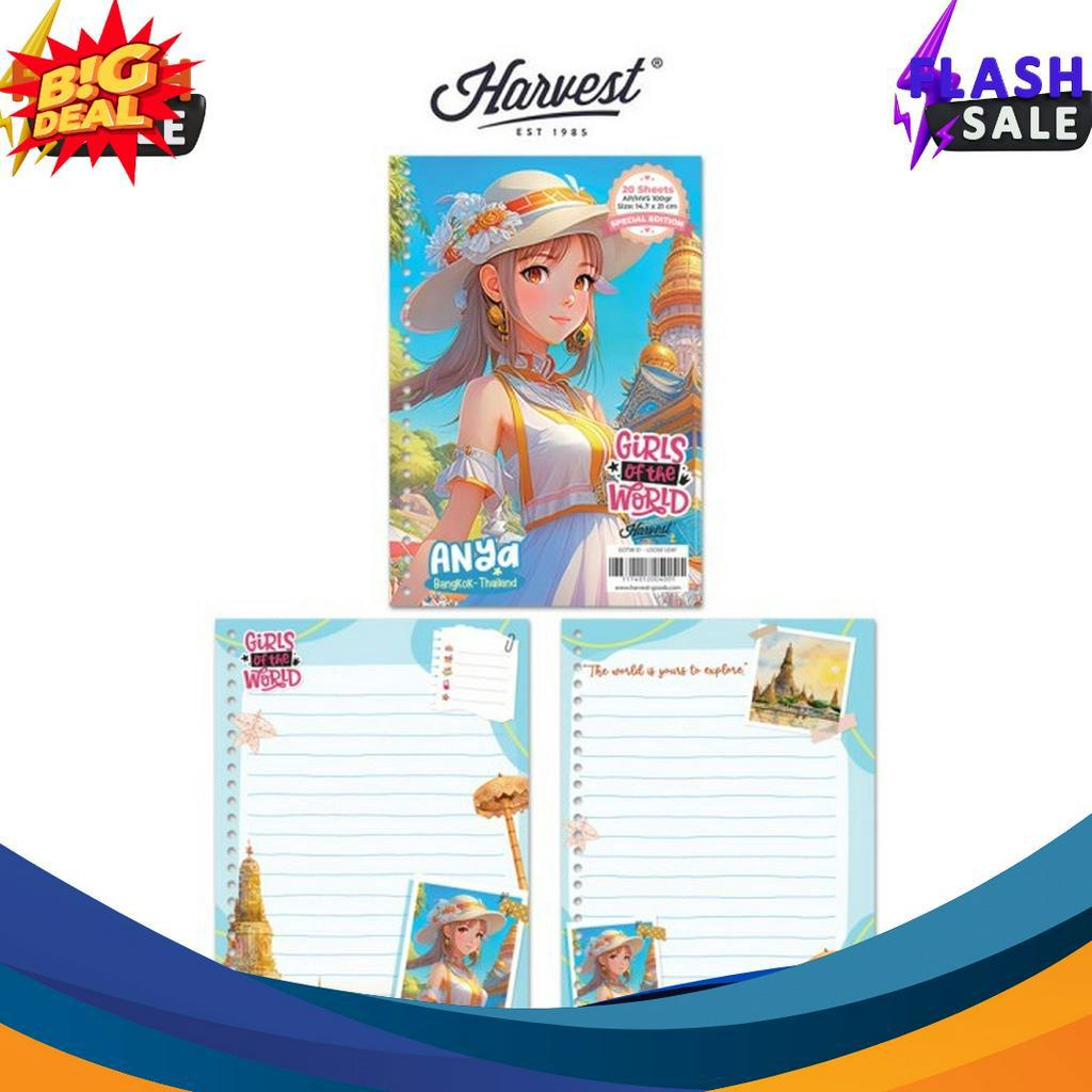 

DISCOUNT Loose Leaf Kertas Binder Harvest A5 Girls of The World Bangkok
