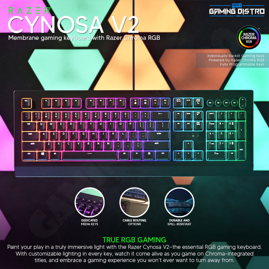 Razer Cynosa V2 Chroma Gaming Keyboard - Razer Cynosa V2 Chroma