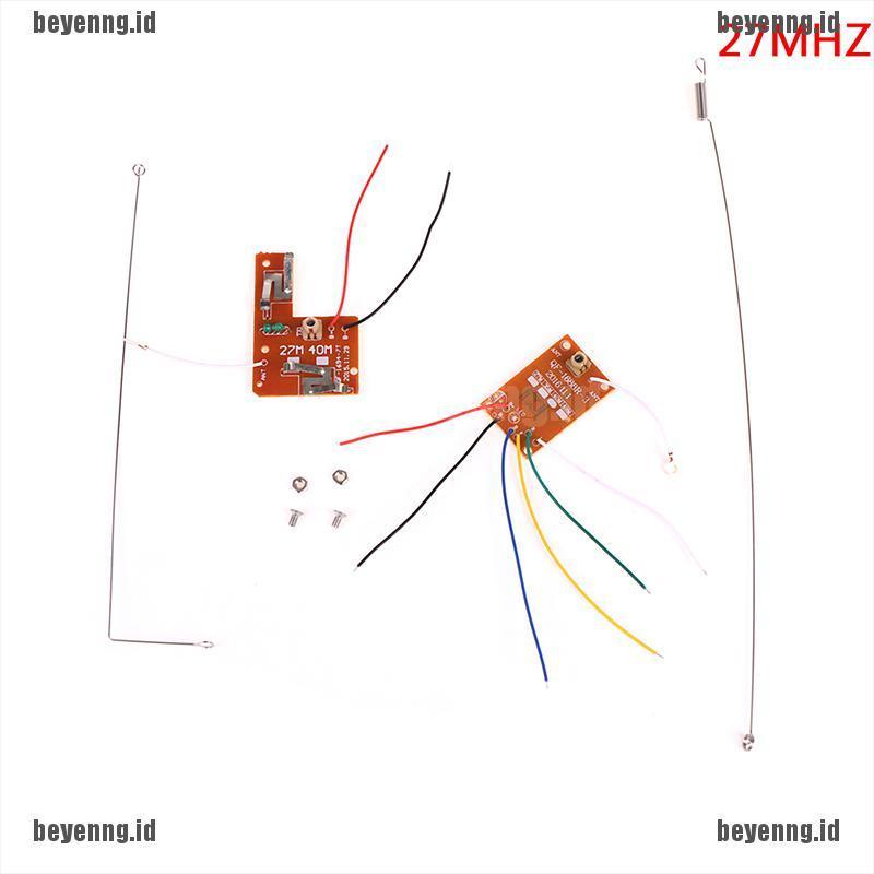 Beye Papan Sirkuit Pcb Transmitter Receiver Antena Remote Control 4ch 27mhz