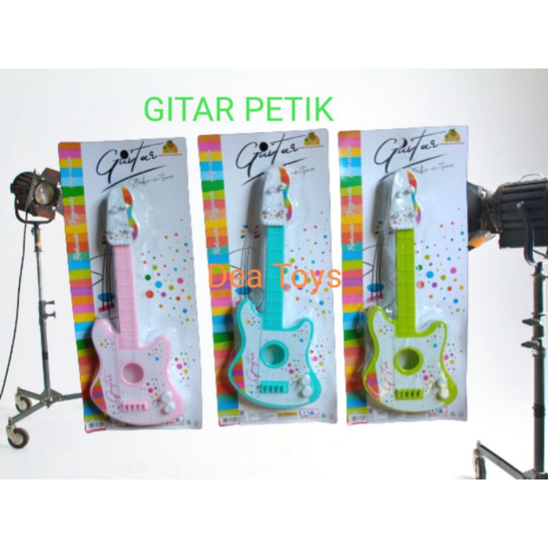 Gitar kecil petik mainan anak mainan murah
