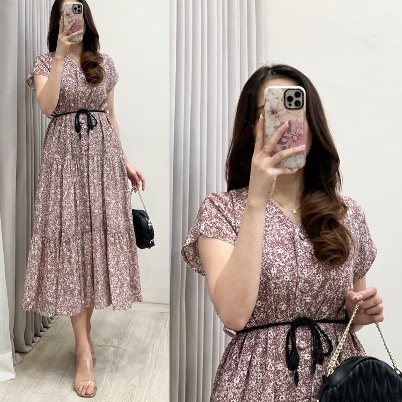 Amariel Malibu Home Dress - Daster Nyaman Adem-Mlb: Blush Pink