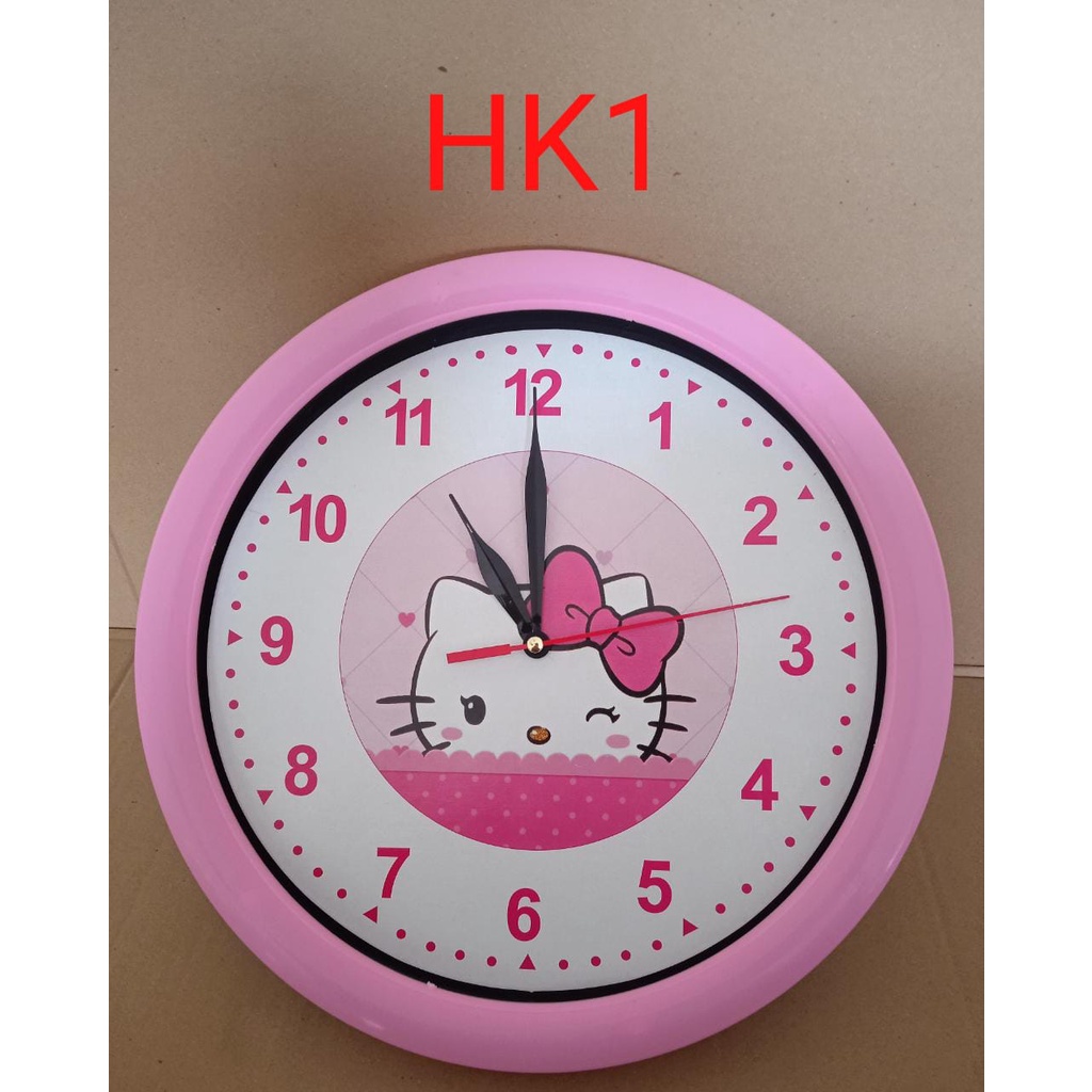 Jam dinding Pink Karakter