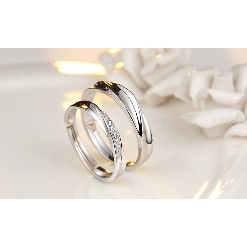 Cincin couple-Life Companion cincin pasangan cincin titanium Original Arctic Deer