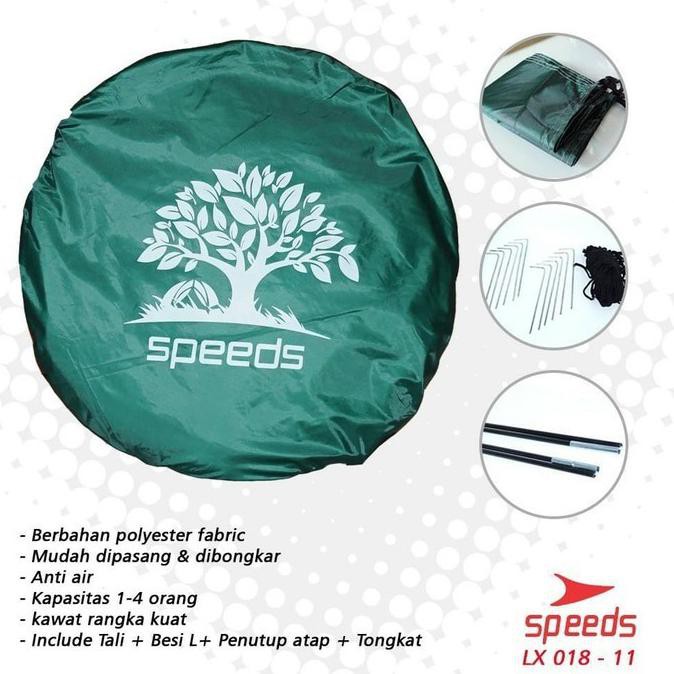 Speeds Lx 018-11 Tenda Camping Portable Family Gunung 1-2 Orang Arjunastore11