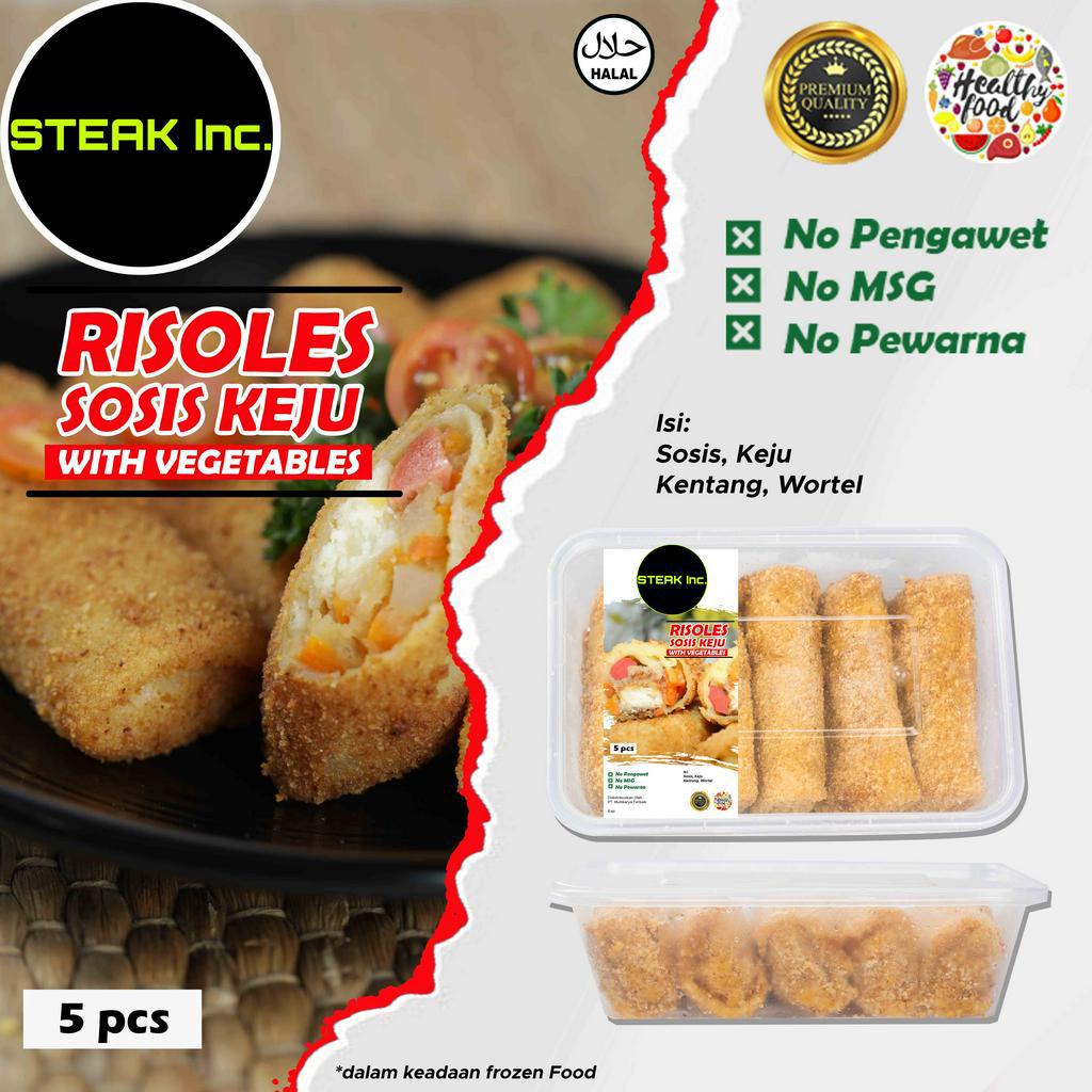 RISOLES SOSIS KEJU FROZEN FOOD - MAKANAN BEKU TANPA PENGAWET DAN MSG ENAK HALAL - ECER GROSIR