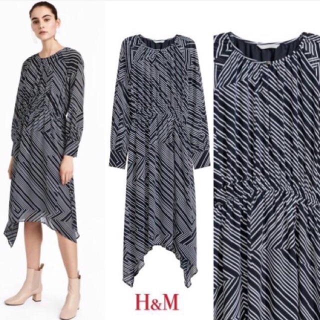 h&m asymmetric dress