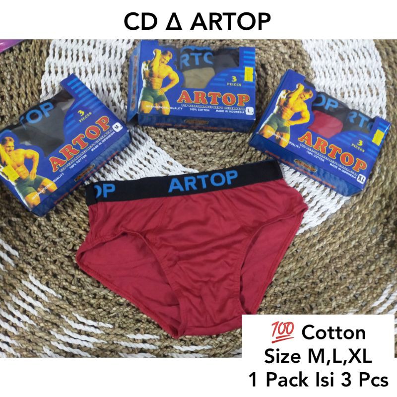 CD ARTOP CELANA DALAM PRIA 1 PACK TAS ISI 3 PCS